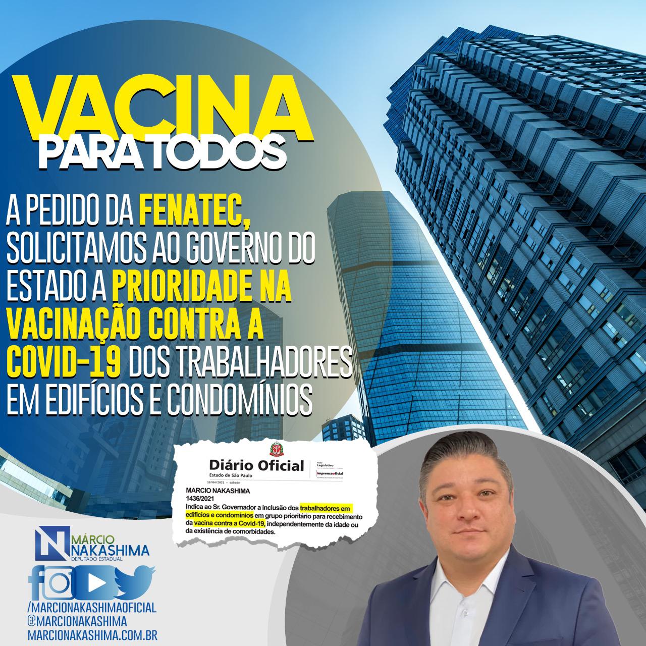 DEPUTADO LEVA PEDIDO DE VACINAÇÃO AO GOVERNADOR - Sindifícios